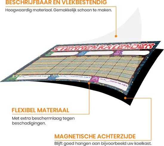 Brute Strength - Magnetisch Beloningssysteem (65) - A3 - Beloningskalender - Planborden - Weekplanner kind - Zindelijkheidstraining thumbnail 4