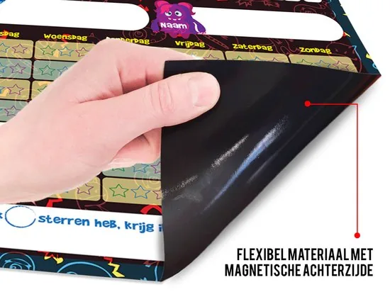 Brute Strength - Magnetisch Beloningssysteem (65) - A3 - Beloningskalender - Planborden - Weekplanner kind - Zindelijkheidstraining thumbnail 5