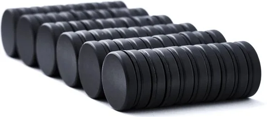 Brute Strength - Super sterke magneten - Rond - 25 x 5 mm - 60 Stuks - Zwart - Let op: Extra sterk thumbnail 3