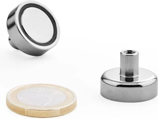 Brute Strength - Super sterke magnetische ophanghaakjes - 20 mm - 5 stuks - Ophanghaken - Magneet haakjes sterk - Haak magneten thumbnail 2