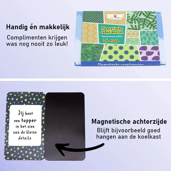 Brute Strength - Complimenten kaartjes - Magnetisch - Voor volwassenen - 24 stuks - Positiviteit - Complimentenkaartjes collega's thumbnail 4