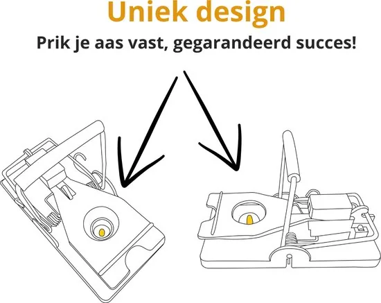 TWILG Muizenval - Muizenvallen - Muizenklem binnen en buiten - 6 stuks - Mouse trap - Muizengif Alternatief thumbnail 7