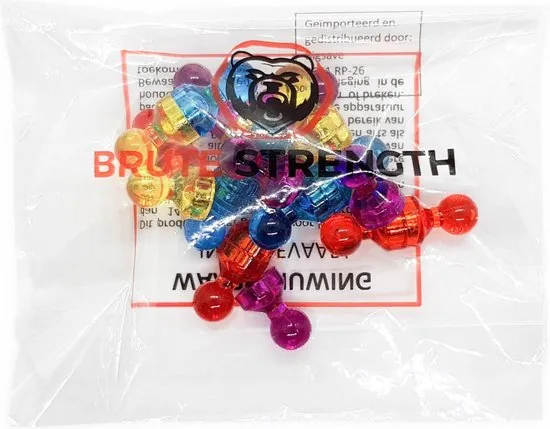 Brute Strength - Magnetische gekleurde pionnen - 20 stuks - Neodymium magneet thumbnail 4