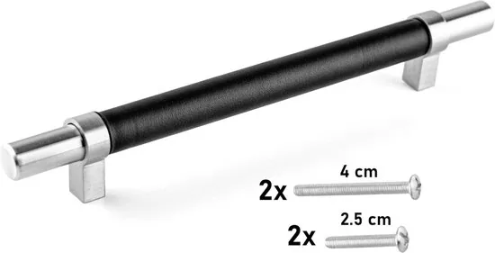 Brute Strength - Leren handgrepen - 160 mm hartafstand - 12 stuks thumbnail 7