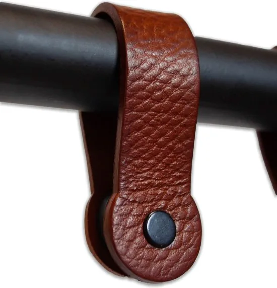 Brute Strength - Leren magneet theedoekhaak - Cognac - 2 stuks thumbnail 3