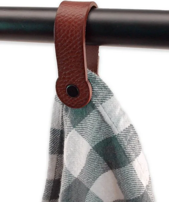 Brute Strength - Leren magneet theedoekhaak - Cognac - 2 stuks thumbnail 10