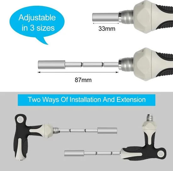 Brute Strength - 37 delige Precisie Schroevendraaierset - Gereedschapset - Schroevendraaiers - Doppenset - Dopsleutelset thumbnail 6