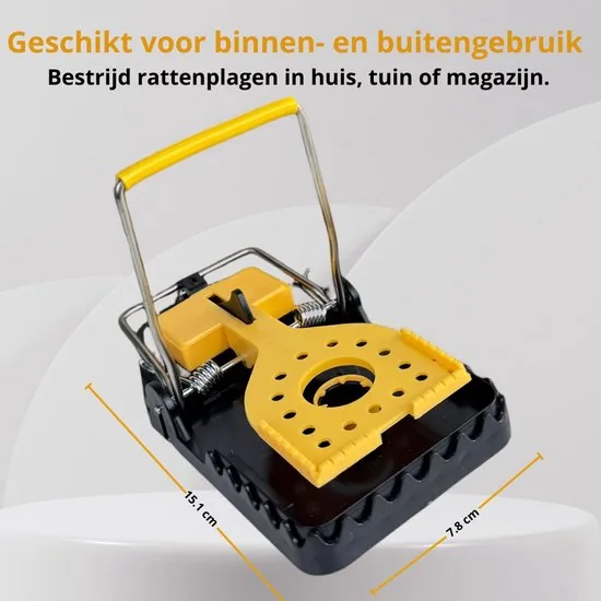 TWILG - Rattenval - Rattenklem - 12 stuks - Rattenvallen voor binnen en buiten - Rattengif en rattenvergif alternatief thumbnail 8