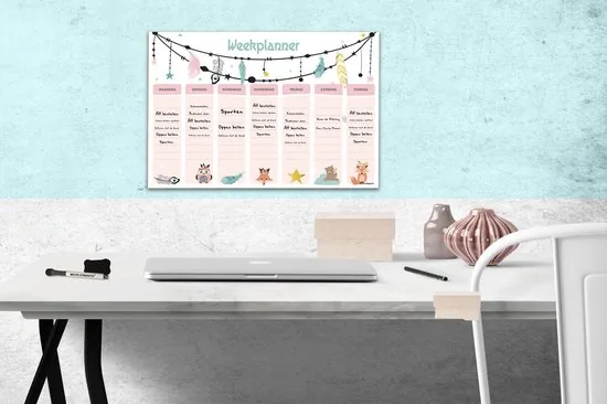 Brute Strength - Magnetisch Weekplanner whiteboard (30) - 53 x 34 cm - Planbord - Familieplanner - Gezinsplanner - To Do Planner thumbnail 3