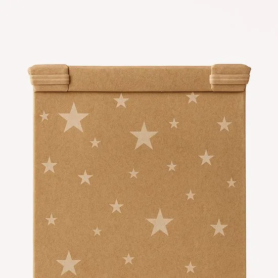 20 x Papieren uitdeelzakjes voor traktatie, verjaardag, kantoor en bruiloft - wit sterrenpatroon - 17 x 9,5 x 5,5 cm thumbnail 4