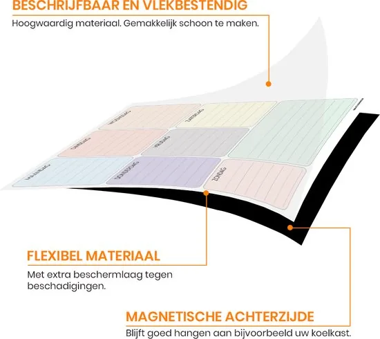 Brute Strength - Magnetisch Weekplanner whiteboard (21) - A3 - Planbord - Familieplanner - Gezinsplanner - To Do Planner thumbnail 3