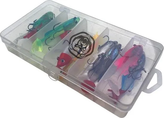 Brute Strength - Kunst Aas Set - 10 stuks - Roofvissen Pluggen Met Haak Set Voor Snoek/Baars Roofvis 4 kunstaas - Shads thumbnail 6