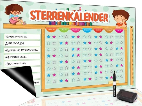 Brute Strength - Magnetisch Beloningssysteem (35) - A3 - Beloningskalender - Planborden - Weekplanner kind - Zindelijkheidstraining thumbnail 2