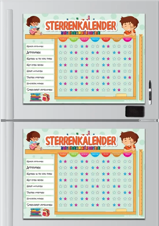 Brute Strength - Magnetisch Beloningssysteem (35) - A3 - Beloningskalender - Planborden - Weekplanner kind - Zindelijkheidstraining thumbnail 3