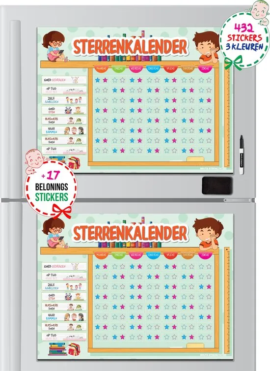 Brute Strength - Magnetisch Beloningssysteem (35) - A3 - Beloningskalender - Planborden - Weekplanner kind - Zindelijkheidstraining thumbnail 4