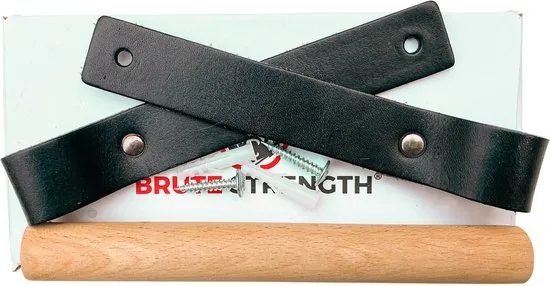 Leren Toiletrolhouder - Zwart - 100% Volnerfleer Toiletrolhouders - WC rolhouder hangend thumbnail 3