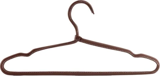 Brute Strength - Luxe leren kleerhanger - 6 stuks - Cognac - Luxe kledinghanger thumbnail 6