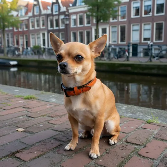 Brute Strength - Luxe leren halsband hond - Oranje - S - (26 - 33 cm) x 1,5cm thumbnail 7