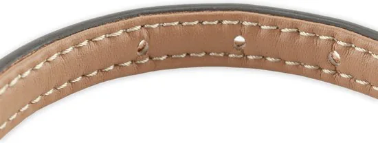 Brute Strength - Luxe leren halsband hond - Licht grijs - S - (26 - 33 cm) x 1,5cm thumbnail 5