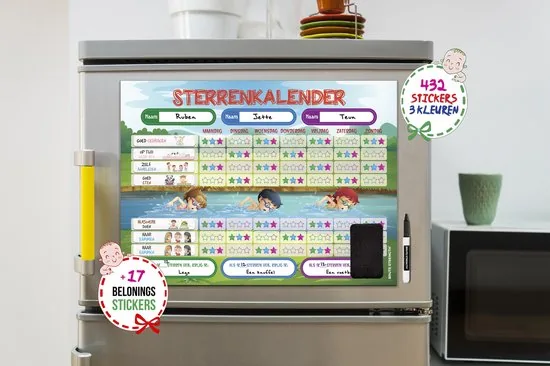 Brute Strength - Magnetisch Beloningssysteem (52) - A3 - Beloningskalender - Planborden - Weekplanner kind - Zindelijkheidstraining thumbnail 4