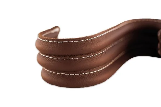 Brute Strength - Leren S-haken - Cognac - 2 stuks - Kledinghaak - Leer thumbnail 3