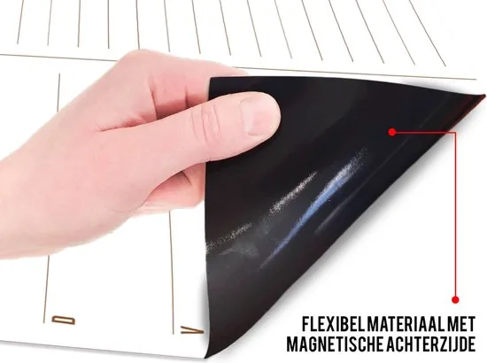 Brute Strength - Magnetisch Weekplanner whiteboard (16) -A3 - Boodschappenlijst - Planbord - Familieplanner - Maaltijdplanner - To Do Planner thumbnail 5