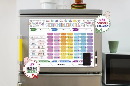 Brute Strength - Magnetisch Beloningssysteem (42) - A3 - Beloningskalender - Planborden - Weekplanner kind - Zindelijkheidstraining thumbnail 2