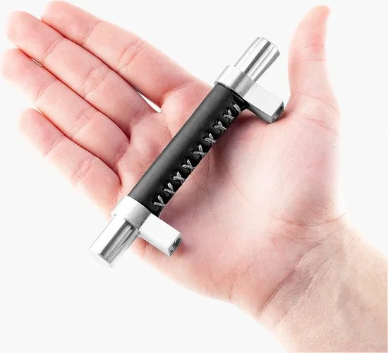 Brute Strength - Leren handgrepen - 76 mm hartafstand - 12 stuks thumbnail 8