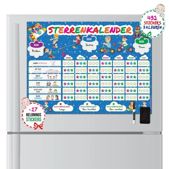 Brute Strength - Magnetisch Beloningssysteem (45) - A3 - Beloningskalender - Planborden - Weekplanner kind - Zindelijkheidstraining thumbnail 2