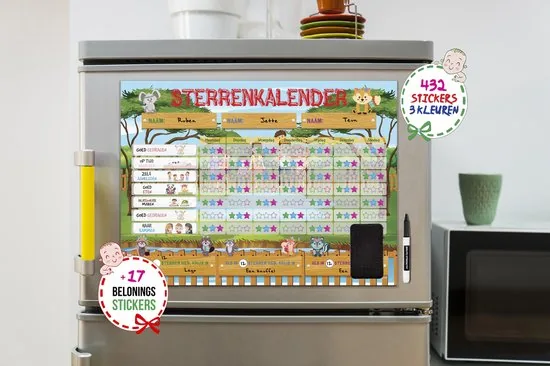 Brute Strength - Magnetisch Beloningssysteem (64) - A3 - Beloningskalender - Planborden - Weekplanner kind - Zindelijkheidstraining thumbnail 3