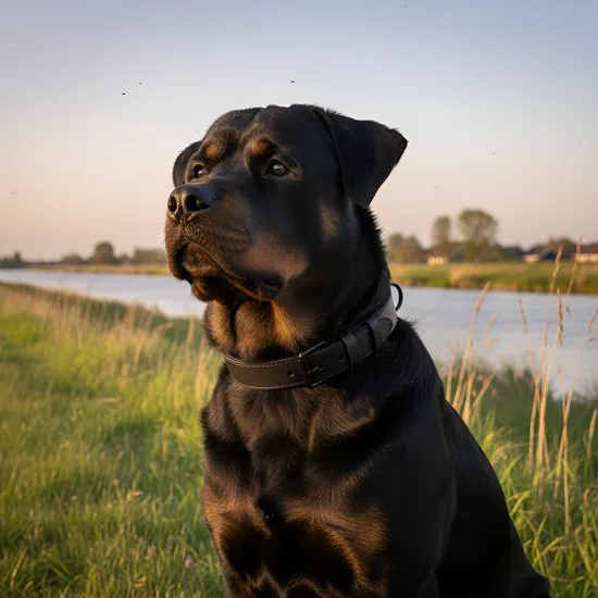 Brute Strength - Luxe leren halsband hond - Zwart met zwarte stiksels - XXL - (66 - 73) x 3,5 cm thumbnail 11