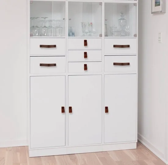 Leren handgrepen - Cognac - 12 stuks - 20,0 x 2,5 cm - incl. 3 kleuren schroeven - Handgrepen leer - Leren meubelgreep thumbnail 6