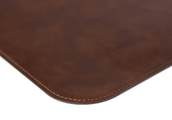 Brute Strength - Luxe Bureau Onderlegger Kunstleer - Cognac - ronde hoeken Bureau Organizer - 80x40 cm - Bureaumat - Kantoor accessoires thumbnail 3