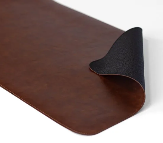Brute Strength - Luxe Bureau Onderlegger Kunstleer - Cognac - ronde hoeken Bureau Organizer - 80x40 cm - Bureaumat - Kantoor accessoires thumbnail 5