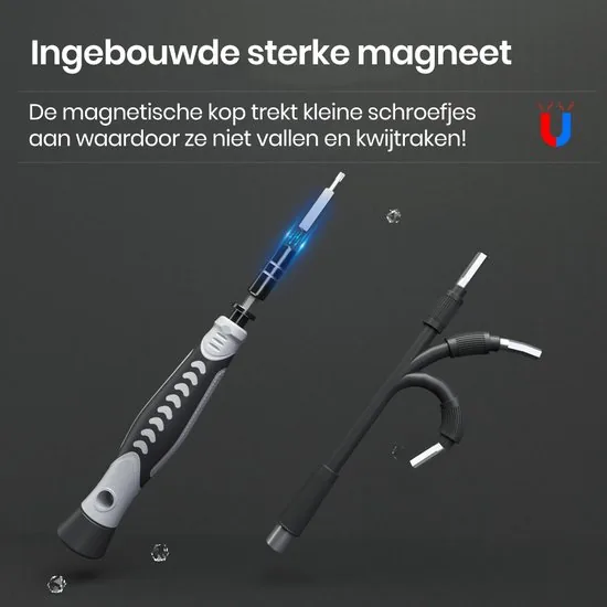 Brute Strength - 138 delige Precisie Schroevendraaierset Magnetisch - Universeel - Gereedschapset - Schroevendraaiers - Bitset met Torx thumbnail 6