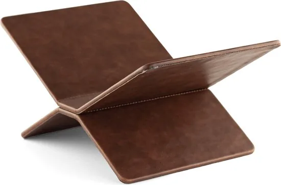 Brute strength - PU Lederen Boekensteun Cognac - Boekenstandaard - Boekensteun veganistisch leer Cognac - Leesstandaard - Bookstand - Book holder thumbnail 4