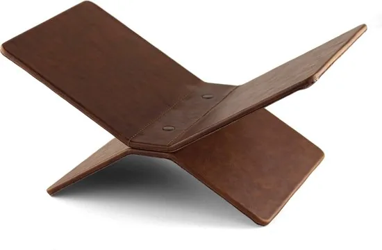 Brute strength - PU Lederen Boekensteun Cognac - Boekenstandaard - Boekensteun veganistisch leer Cognac - Leesstandaard - Bookstand - Book holder thumbnail 5