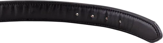 Brute Strength - Luxe leren halsband hond - Bruin met zwarte stiksels - L - (46 - 53 cm) x 3,5cm thumbnail 7