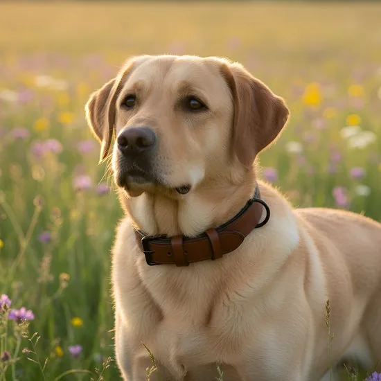 Brute Strength - Luxe leren halsband hond - Bruin met zwarte stiksels - L - (46 - 53 cm) x 3,5cm thumbnail 9