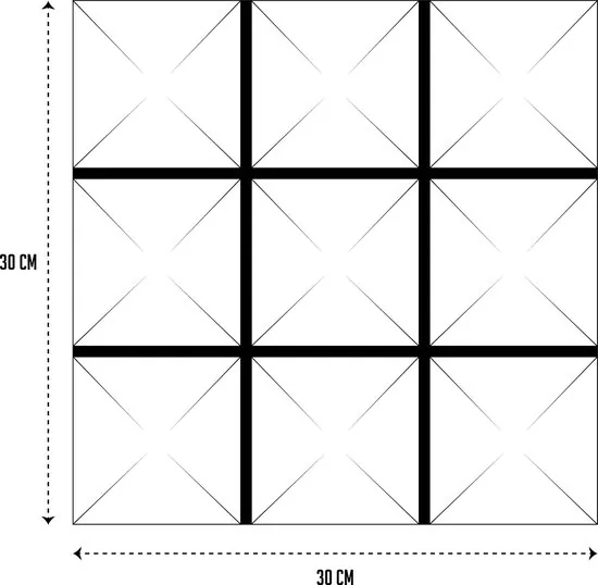 Brute Strength - Isolatieplaten - Inclusief zelfklevende tape - 30x30x5 cm - Mushroom - 12 stuks Zwart Rood - Geluidsisolatie thumbnail 7