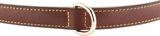 Brute Strength - Luxe leren halsband hond - Bruin - M - (36 - 43 cm) x 2,5cm thumbnail 6