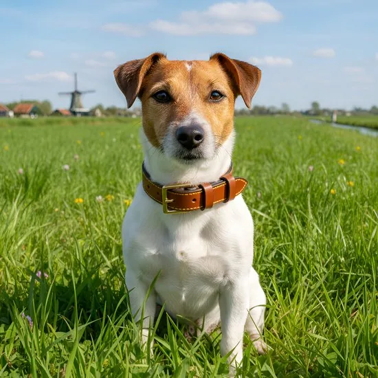 Brute Strength - Luxe leren halsband hond - Bruin - M - (36 - 43 cm) x 2,5cm thumbnail 10