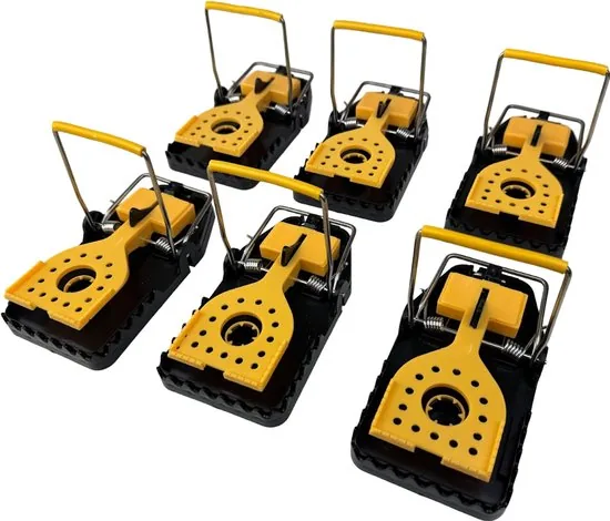 TWILG - Rattenval - Rattenklem - 6 stuks - Rattenvallen voor binnen en buiten - Rattengif en rattenvergif alternatief - Afbeelding 1