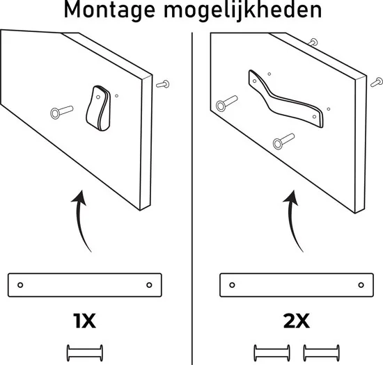 Leren handgrepen - Grijs - 24 stuks - 12,5 x 2,5 cm - incl. 3 kleuren schroeven - Grijze handgrepen leer - Leren meubelgreep thumbnail 9