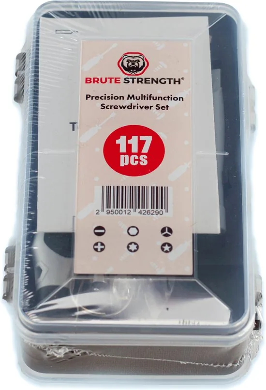 Brute Strength - 117-delige Precisie Schroevendraaierset Magnetisch - Gereedschapset - Schroevendraaiers klein - Bitset met Torx - Handgereedschap - Cadeau thumbnail 9