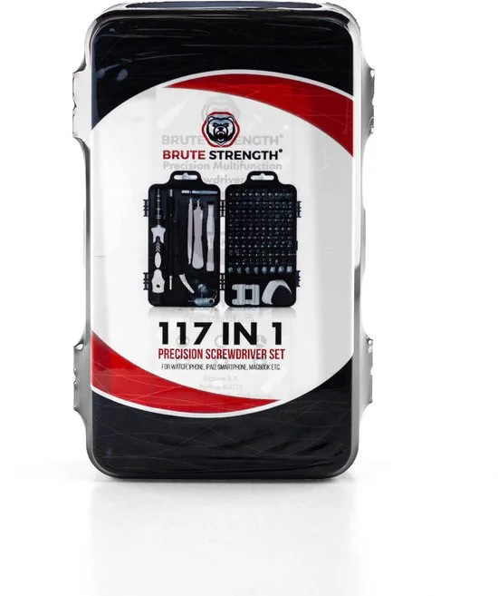 Brute Strength - 117-delige Precisie Schroevendraaierset Magnetisch - Gereedschapset - Schroevendraaiers klein - Bitset met Torx - Handgereedschap - Cadeau thumbnail 13