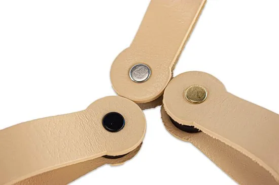 Brute Strength - Leren magneet theedoekhaak - Naturel - 2 stuks thumbnail 4