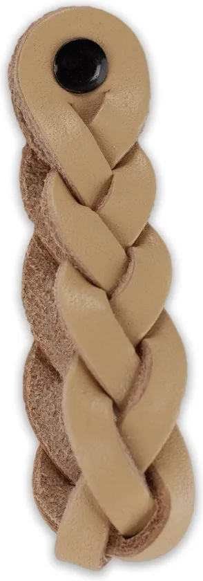 Leren handgrepen - Naturel - 2 stuks - Gevlochten - 20 x 2,5 cm - incl. 3 kleuren schroeven - Handgrepen leer thumbnail 7