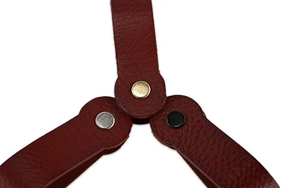 Brute Strength - Leren magneet theedoekhaak - Cognac - 6 stuks thumbnail 3