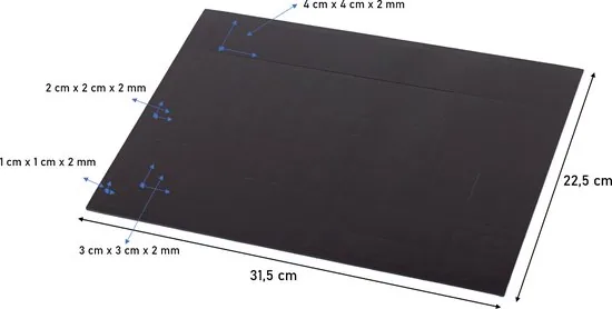Brute Strength - Magneten met Plakstrip - Magneetstrip - 417 stuks - Magneet Tape - Zelfklevend - Magnetisch thumbnail 7